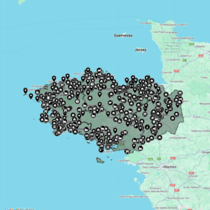carte urbex Bretagne zoom