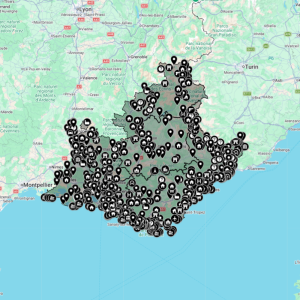 Carte urbex Provence-Alpes-Côte d'Azur