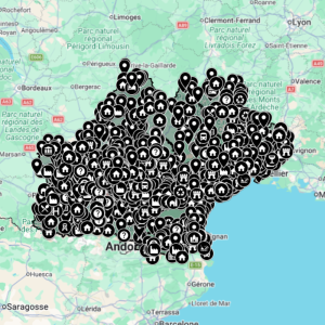 Carte urbex Occitanie - Région de France
