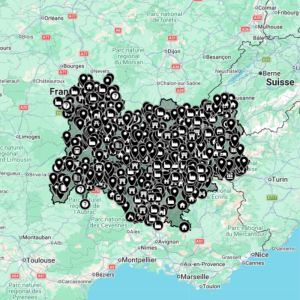 Carte Urbex - Auvergne-Rhône-Alpes (Région)