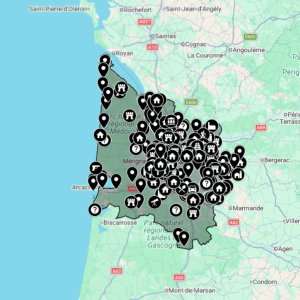 Carte urbex Gironde [33] - Département de France