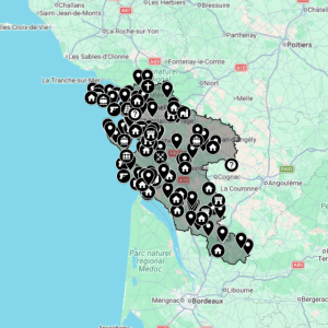 Carte urbex Charente Maritime [17] - Département de France