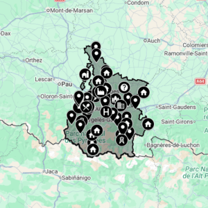 Carte urbex Hautes-Pyrénées [65]