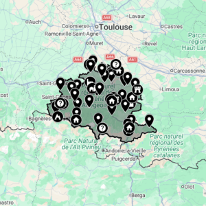 Carte urbex Ariège [09] - Département de France