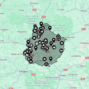 Carte urbex Sarthe (72)