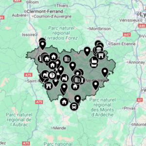 Carte urbex Haute-Loire [43]