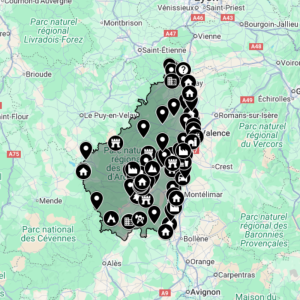 Carte urbex Ardèche [07]