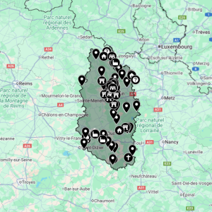 Carte urbex Meuse [55]