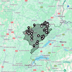 Carte urbex Doubs [25]