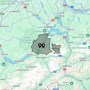 Carte urbex Obwald - Canton de Suisse