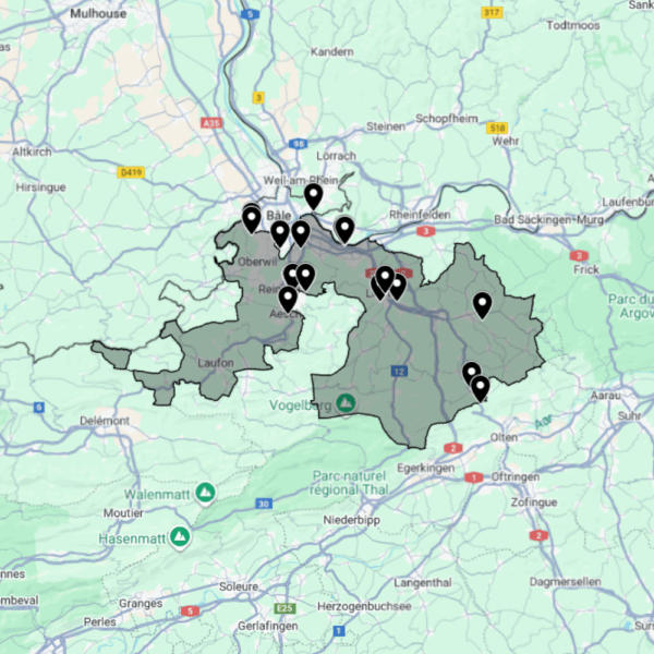 Carte Urbex – Bâle-Campagne Suisse