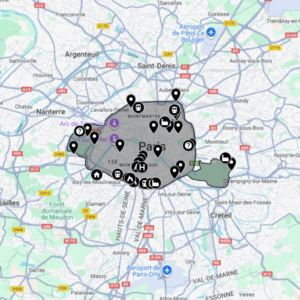 carte urbex Paris 75