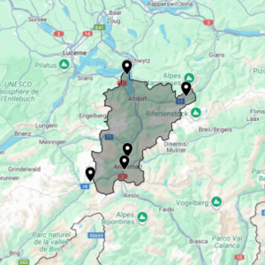 Carte urbex Uri (Kanton Uri)