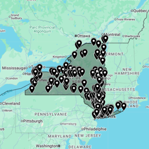 Carte Urbex (États-Unis) New York