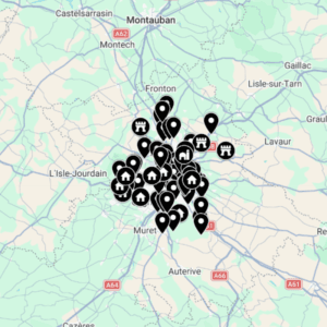 Carte Urbex ville de Toulouse