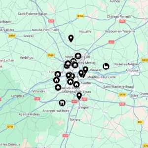 Carte Urbex ville de Tours - Exploration Urbaine