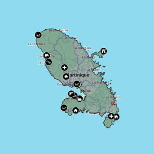 Carte urbex Martinique (France d'outre-mer)